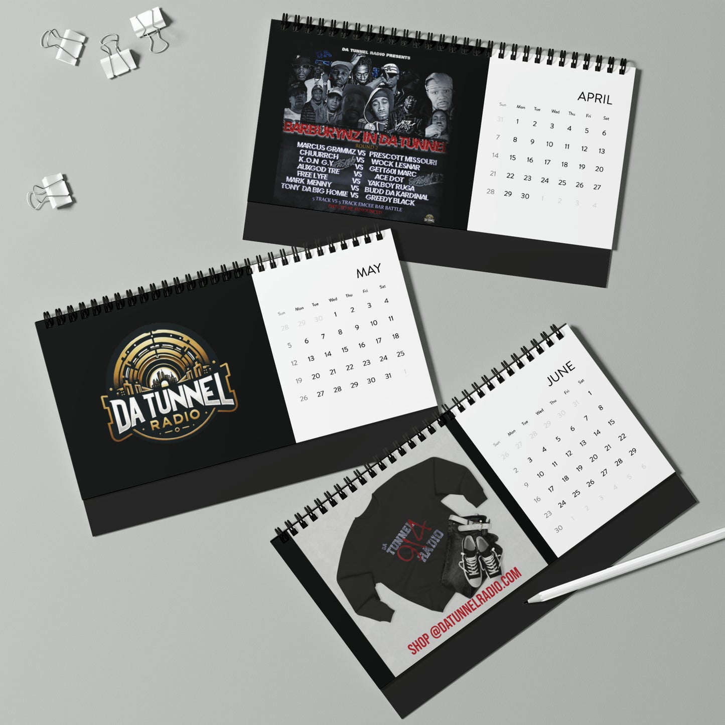 Da Tunnel Radio 914 - Table Top Calendar